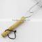 Silver Tone Metal BBQ Grilling Net with Round Wooden Handle