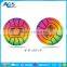 2017 New design rainbow color kid pvc toy ball