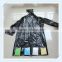 PE Disposable Waterproof Black Raincoat
