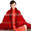CX-B-P-40D  New Products Fur Floral Cheap Wholesale Pashmina Shawl
