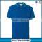 Mens ocean blue cotton polo shirt design with embroidered