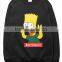 OEM Custom Wholesale Men Funny Black Jumper Ladies Graphic Pullover Hoodie