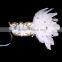 2016 Wholesale cheap halloween carnival party purple feather masquerade mask