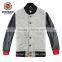 2016 Hot Style for Custom Wholesale Mens Real Leather Sleeves Wool Varsity Jacket M1038