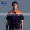 Cheap work navy safety led hi vis t-shirt with reflective tape