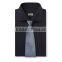 High quality men's French collar deep blue evening dress long-sleeved shirt