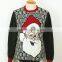 wholesaler private label christmas pullover sample plain men's jacquard sweater for sale