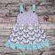 Cute Bull Print Kids Girls One-piece Dress Wholesale Fashion Princess Boutique Outfit Frock Deisgn Party Wear Skirt Online Store