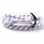 Wrist Band Nylon Rope Nautical Men Bracelet Anchor