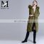 2017 Hot Sale Fashion Ladies Slim Fit Down Coat With Belt New Design Popular Long Coats Women