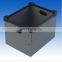 Durable black esd plastic corrugated sheet box for smt workshop