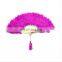 Indian stage performance belly dance fan accessory with feather P-9021#