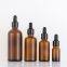 Factory Wholesale  10ml 30ml 50ml 100ml Amber Essential Oil Glass Bottle With Dropper
