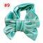 11Colors Girl Pleuche Headband Kids Solid Color hairband with big bow