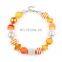 Halloween Thanksgiving Girl Necklace + Bracelet Set Kids Charms Bubble Necklace 2pcs Set