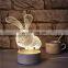 3D LED Night Light Optical Illusion Desk Table Lamp