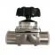 OEM Sanitary Casting CF8M Stainless Steel 2-Way Diaphragm Valve With Butt Welded Tube O.D