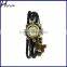 Women's Charm Butterfly Pendants Weave Wrap Around Leather Belt Bracelet Watch BLACK WP008