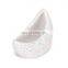 moon shaped dot speckle ceramic flower planter vase for home decor