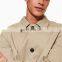Wholesale Men Autumn Classic Coat Side Pockets Men's X-Long Length Overcoat