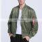 Wholesale Clothes Custom Fashion Cheap Windbreaker Man Green Winter Bomber Jacket