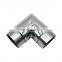 304 316 Fixed 90 Degree Balcony Stair Mirror  Stainless Steel Handrail Tube Joint Connector
