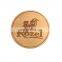 wooden coasters heat insulation table mats Single-sided laser engraving solid beech wood cup mats