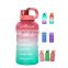 1000ml recycling outdoor sports shaker bottle anti slip portable BPA Free poly clear fitness bottle