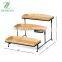 Kitchen 3 Tier Serving Tray  Natural Bamboo Cake Stand