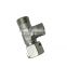 High pressure Male thread galvanized  stainless steel tee plumbing tee joint pipe tube pipe fittings
