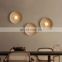 Modern LED Wall Lamp Restaurant Bar Decor Wall Light Indoor Creative Resin Round Mounted Lights For Living Room Hotel Bedroom