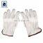 Straight Thumb Color Binding Plain Style Leather Gloves for Wholesale Purchase