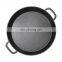 Cast Iron Enameled Oval White Probe Double Japanese Electric Skillet
