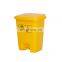 Large Bio Medical Waste Pedal Bins Yellow plastic clinical waste bin chemical dustbin medical waste Trash Can