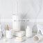 Luxury Family Creative Soap Dispenser Toothbrush Holder Tumbler Soap Dish toieltbrush holder Ceramic bathroom set Rubber Painted