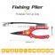 New Outdoor Multiple Fishing Clamps Aluminum Alloy lip Clamps with Safety Sling Scissors Clamps