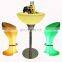 Wireless Illuminated Party Bar Table Modern Glowing Coffee Shop Led Chair Leisure Led Bar Table And Stool Sofa Furniture