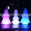rustic Christmas /Christmas holiday room decor lights PE plastic led tree star snow holiday lighting indoor lamp