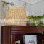 ZigZag White Seagrass Belly Basket Eco Friendly Straw Plant Holder Storage Basket Decor Home High Quality