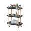 Round shelving cart kitchen shelving bathroom kitchen clutter storage cart shelving living room nightstand