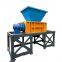 Double shaft rubber tyre tire shredding machine Waste scrap Crusher Plastic iron Aluminum metal small tire shredder