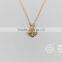 16K Gold Filled Cubic Zirconia Heart Pendant Necklace Jewelry