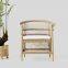 Outdoor All-weather Wicker Woven Handmade Dining Room Rattan Armchair Hotel Villa Garden