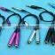 Male to 2 Female 3.5mm Earphone Headphone Splitter Extension Audio Cable Adapter For Lovers