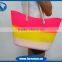 silicone beach handbag lovely totes bag for ladies