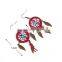 Yiwu Wholesale India Handmade Fashion Small Multicolored Dream Catcher Gold Jewelry Earrings In Zinc Alloy Jewelry