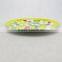 Custom designs 8" yellow round shape melamine fruit plate for dinner