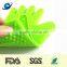 Heat resistant silicone bbq or grill gloves