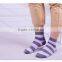 Comfrotable stripe cotton casual sock China custom sock manufacture