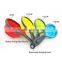 8-Piece set folding portable collapsible silicone measuring cups and spoons set silicone measuring cup and spoon set